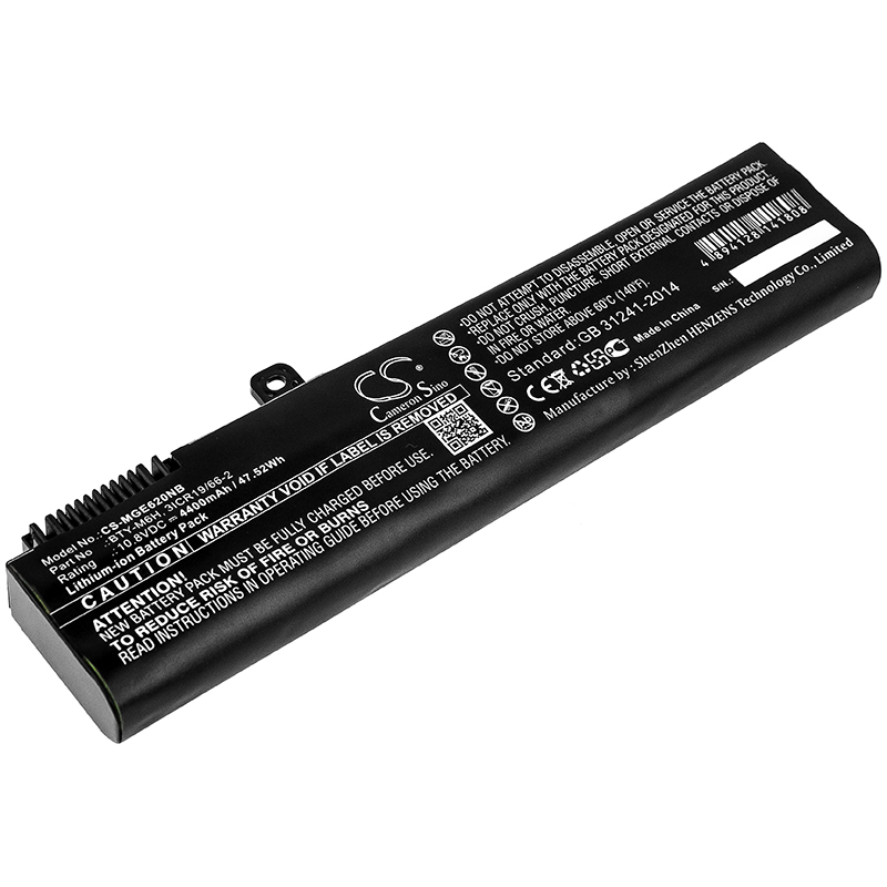 1.20 60 пе. MSI ge62 ge72 (10.8v 4400mah) p/n: BTY-m6h.